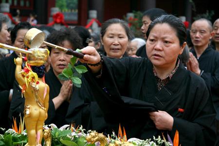 峨眉山浴佛节图片